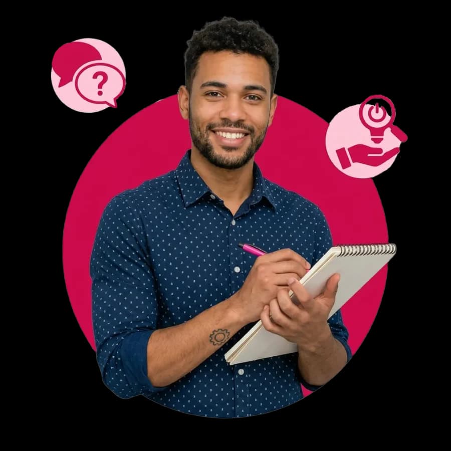 Persona con dudas sobre el libro de reclamaciones